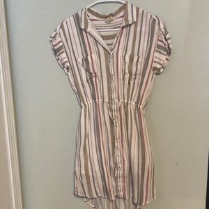 Japna striped shirt dress